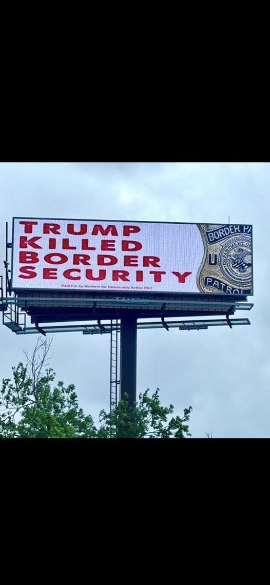 This went up on the Texas border today, reminding everyone the real reason the border stays unfixed.