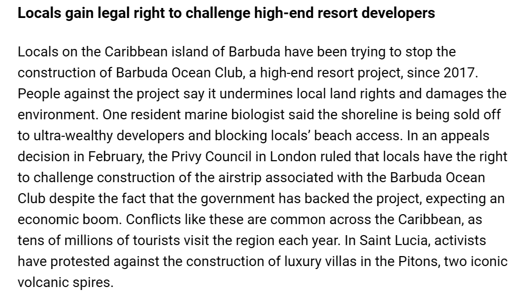 Environmental effects of tourism in Caribbean. 
Is this what Pakistan wants from promotion of tourism to seaside locations in Sindh and Balochistan?? 

Source: Canadian Business (@cdnbiz)
#Barbuda #Caribbean #Pakistan #tourism #people #resort #economy #tourist #SaintLucia