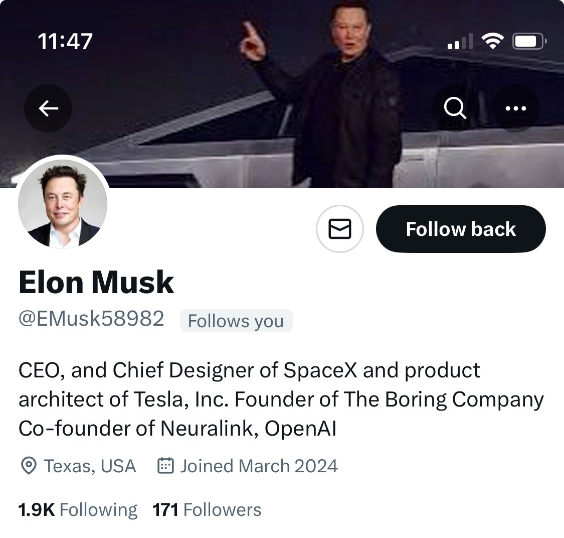 Damn… How many Elon’s are there??? I thought there was only 1 SpaceX dude. 🤷🏻‍♀️