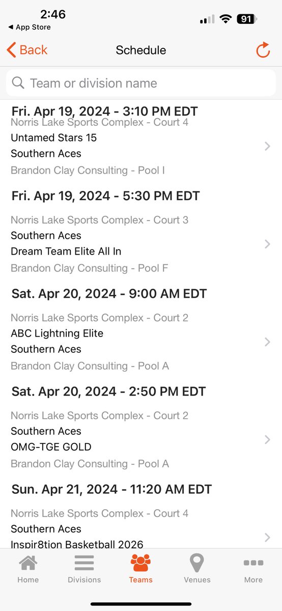 Ck out the Southern Aces 2026 team @ Brandon Clay Tipoff Classic