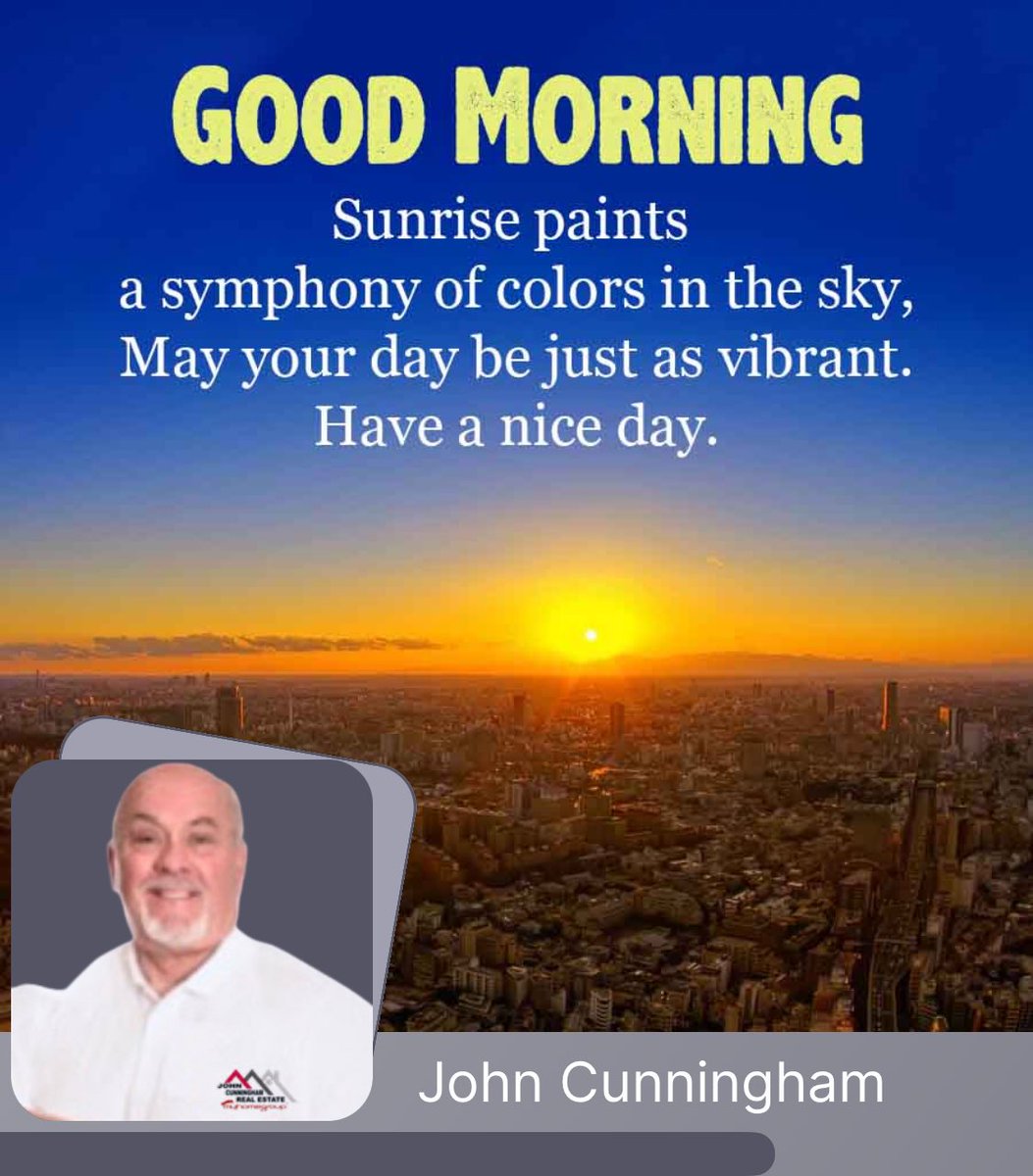 JohnCunninghamH's tweet photo. #makeitagreatday https://t.co/WQyB4tNaaE