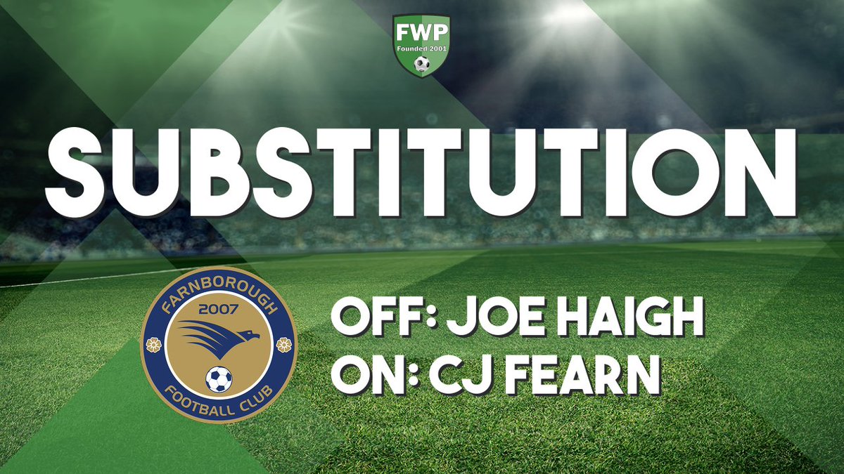 SUB: CJ Fearn replaced Joe Haigh (54') fwp.co/bmPzd7