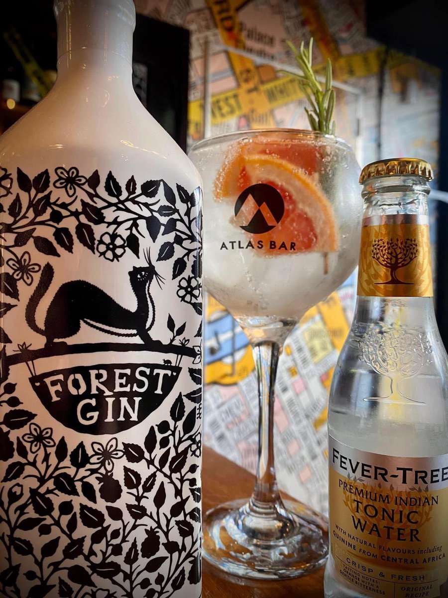 Fancy a #Gin? Course you do, it's the #weekend! 🎉

Our #GinoftheWeek - <a href="/forestdistil/">The Forest Distillery</a> is the perfect way to start your Saturday <a href="/TheAtlasBar/">Atlas Bar</a> #Manchester. £5 singles and £7 doubles🍸