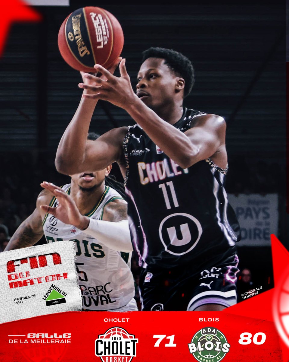 CB_officiel's tweet photo. Avec 19 points consécutifs inscrits dans le dernier quart-temps, Blois a complètement fait déjouer les hommes de Laurent Vila qui laissent passer la victoire.
Prochain match, dès mercredi à Paris (20h). Allez CB !
#CBADA #CBFAMILY #BetclicElite @LNBofficiel https://t.co/ZwFgFFrAFy