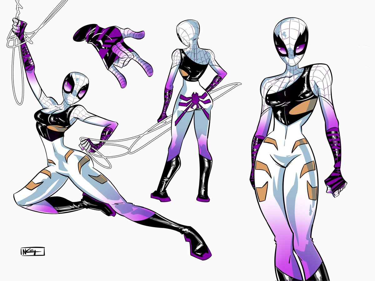 My #Spidersona Sage 💜✨ I want to draw more of her 🥲