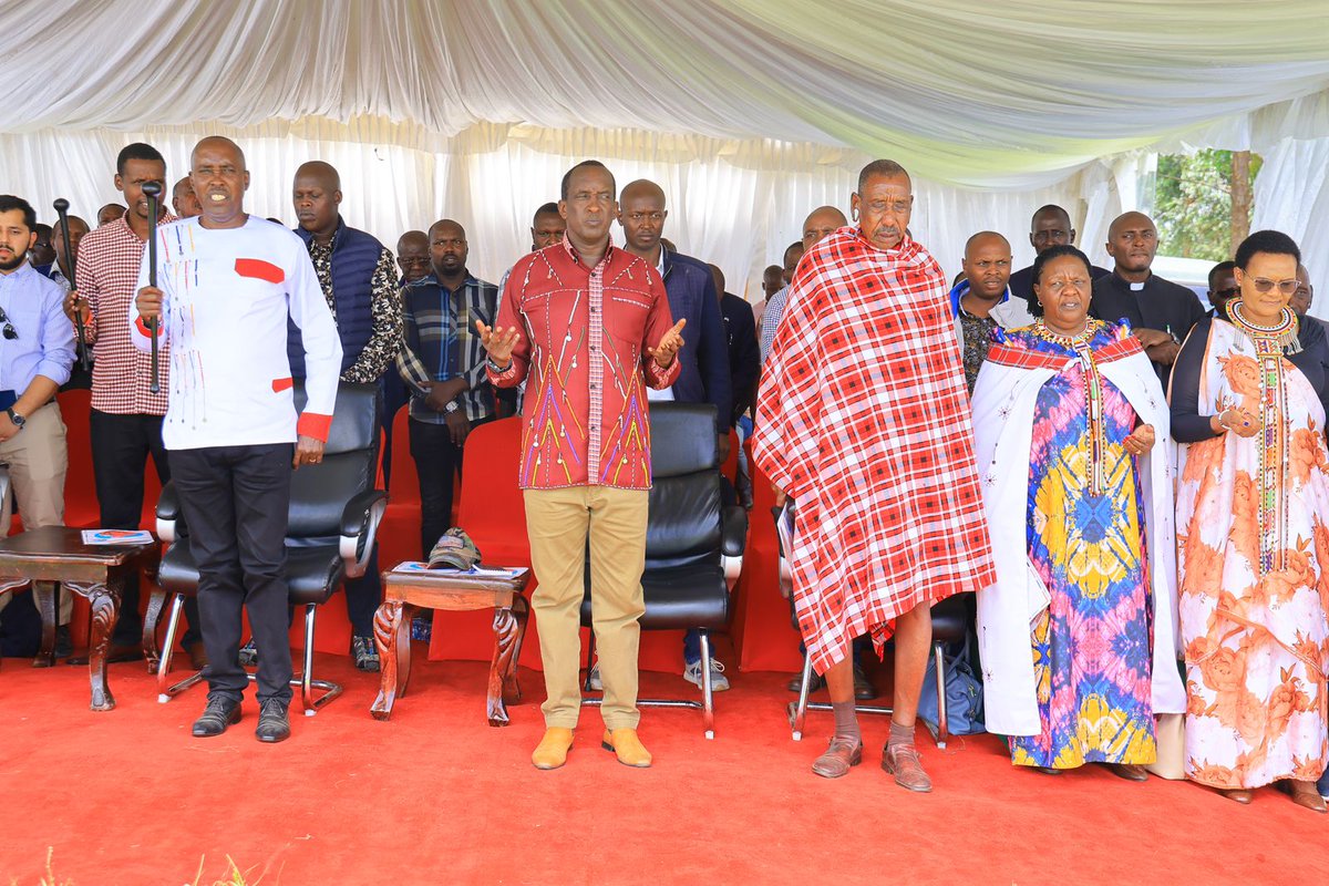 Today, the Maa delegation from Kajiado, Samburu, and Narok Counties convened at the residence of Mzee Keleina Ole Nchoe for a consultative gathering to discuss and review pressing Maa issues. In my capacity as Governor, I am committed to advocating for Maa issues nationwide, and