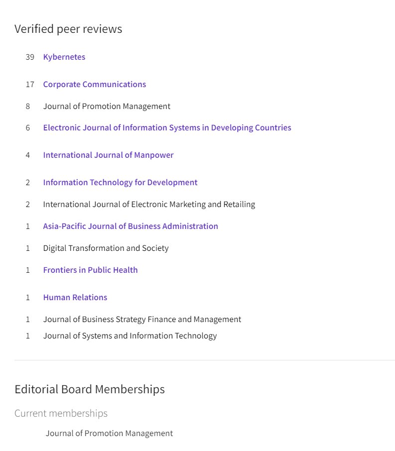 Feeling like more experienced in #Academia and #ScholarlyWork by working for 13 academic journals as a #Reviewer. 🚀🥳

My #WebOfScience Profile: webofscience.com/wos/author/rec…