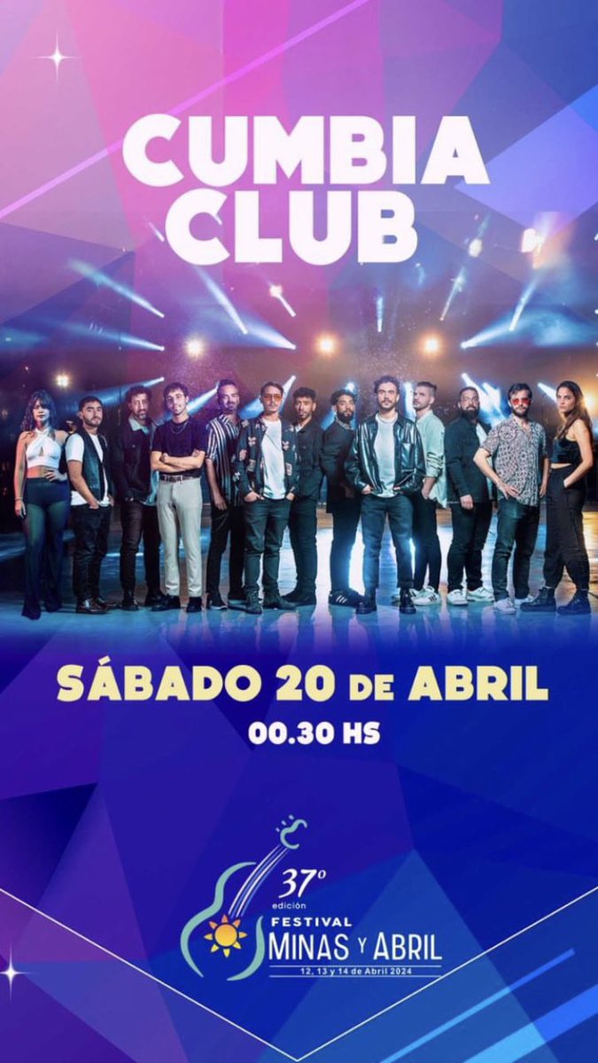 cumbia_club's tweet photo. 🔥Atención Minas 🔥
Nos vemos hoy en el “Minas y Abril”
🗓20/ABR
🕣 0:30hs
📍Parque Rodó, Minas
#CumbiaClub #MinasyAbril #Cumbia #Festival #ParqueRodo #Minas #Lavalleja #Uruguay @Uruguay_Natural @GobLavalleja @FMinasyAbril https://t.co/6q48zGz0n3