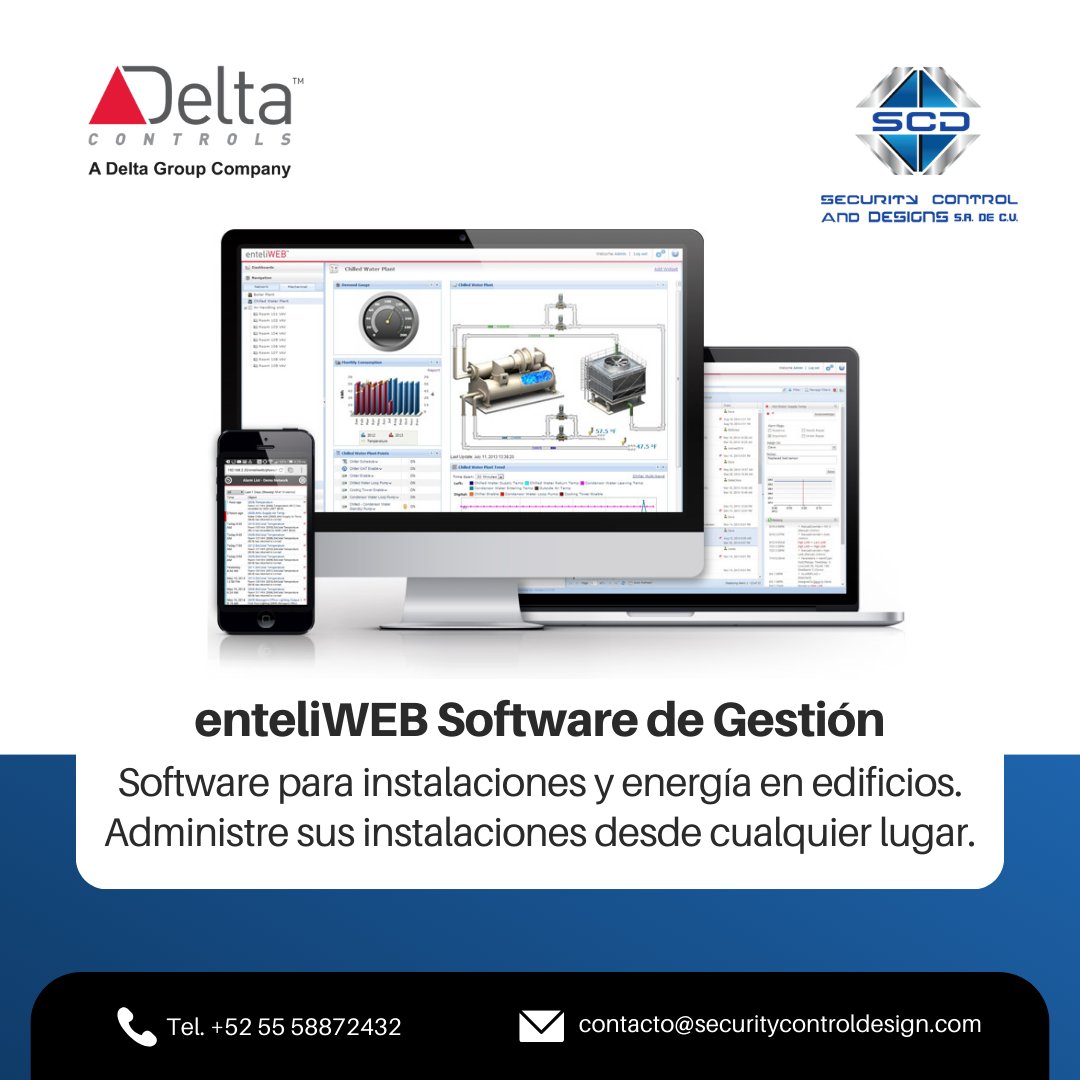 ¿Quieres administrar tu edificio de manera más inteligente? 💡 ¡Con enteliWEB es posible! Toma el control de tu consumo energético y optimiza el rendimiento de tus instalaciones desde cualquier lugar. 🏢

¡Contáctanos!
📱55 58872432
📩 contacto@securitycontroldesign.com