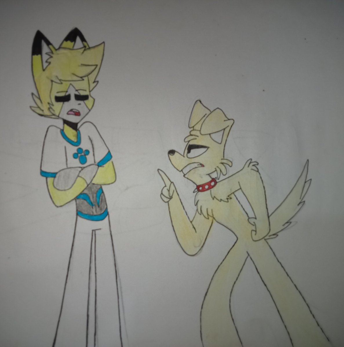 Yellow_Feline's tweet photo. 2017 vs 2024 well. I was a fan of Zoophobia created by vivziepop so I hope you guys liked it #Zoophobia #Zoohpbiafanart #Rustyzoophobia
#ZoophobiaOC

Also my character didn't doing anything. I was just a introvert students that's all... https://t.co/GlCJwcxvtw