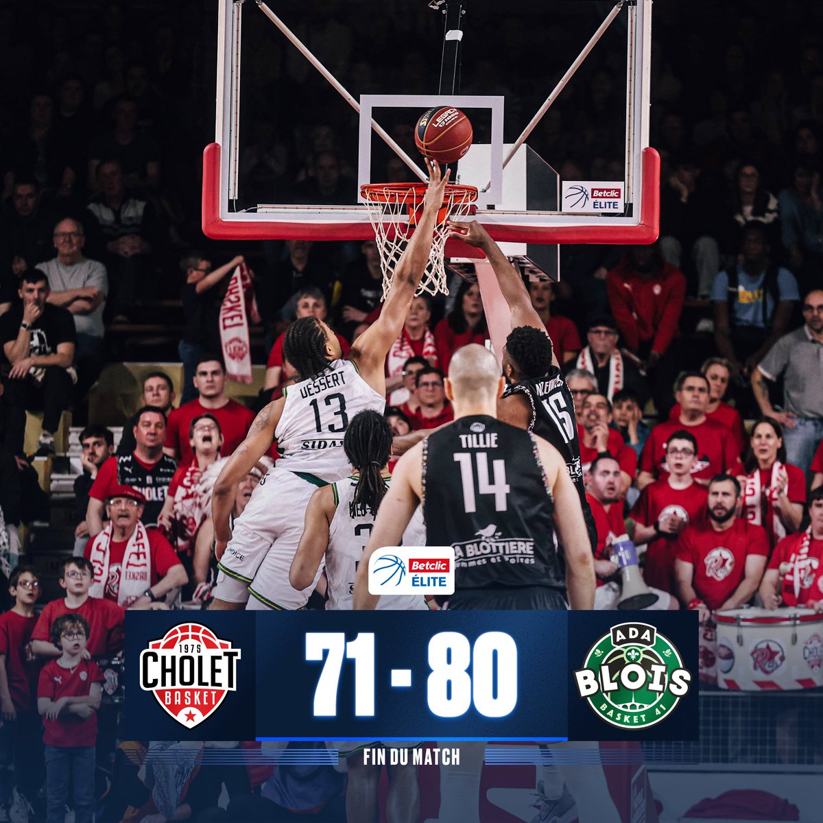 Betclic_ELITE's tweet image. 2⃣7⃣ - 9⃣ dans le 4ème quart-temps 🤯

Grâce à un run incroyable en fin de match, l'@ADABloisBasket met fin à une série de 8 défaites et continue de croire au maintien 😤

#BetclicELITE