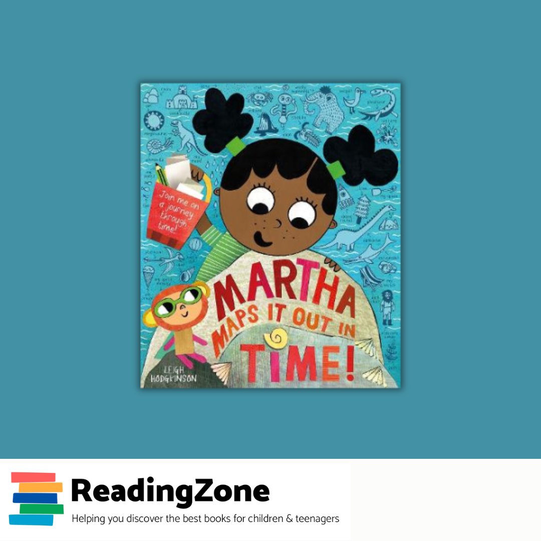 Our #BookOfTheDay is the fabulous Martha Maps it Out in Time by @hoonbutton! Curious Martha is back with her sidekick Space Monkey to explore the concept of time, meeting dinosaurs, woolly mammoths and more! Try an extract: readingzone.com/books/martha-m… @OxfordChildrens #earlyyears