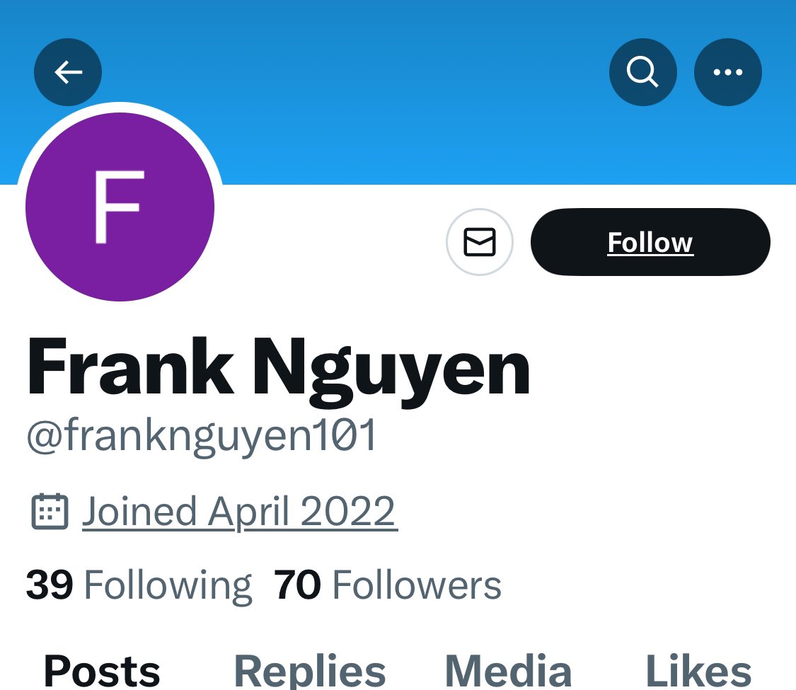 ErosineWinds's tweet photo. @franknguyen101 @JoshFL321 @gatewaypundit #Bot Alert!
#CCPBot
#HarrassmentBot
#DisInformationBot
#ReplyBot
#BotFarm #AIBot
@franknguyen101 Activated 2022 https://t.co/gQ65rJdSUB