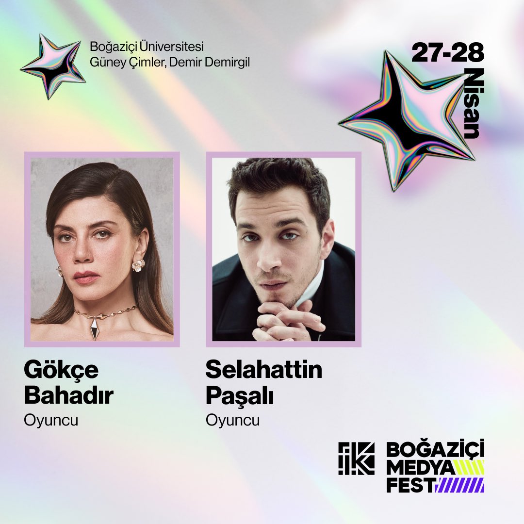 Ömer dizisi oyuncuları Selahattin Paşalı ve Gökçe Bahadır 27 Nisan’da Boğaziçi MedyaFest’te bizlerle olacak.

Bu muhteşem oturumu kaçırmak istemiyorsanız biletlerinizi almayı unutmayın🥳✨ Bilet link’i Bio’da🚀

#selahattinpasali #gökçebahadır #medyafest #medyafestivali