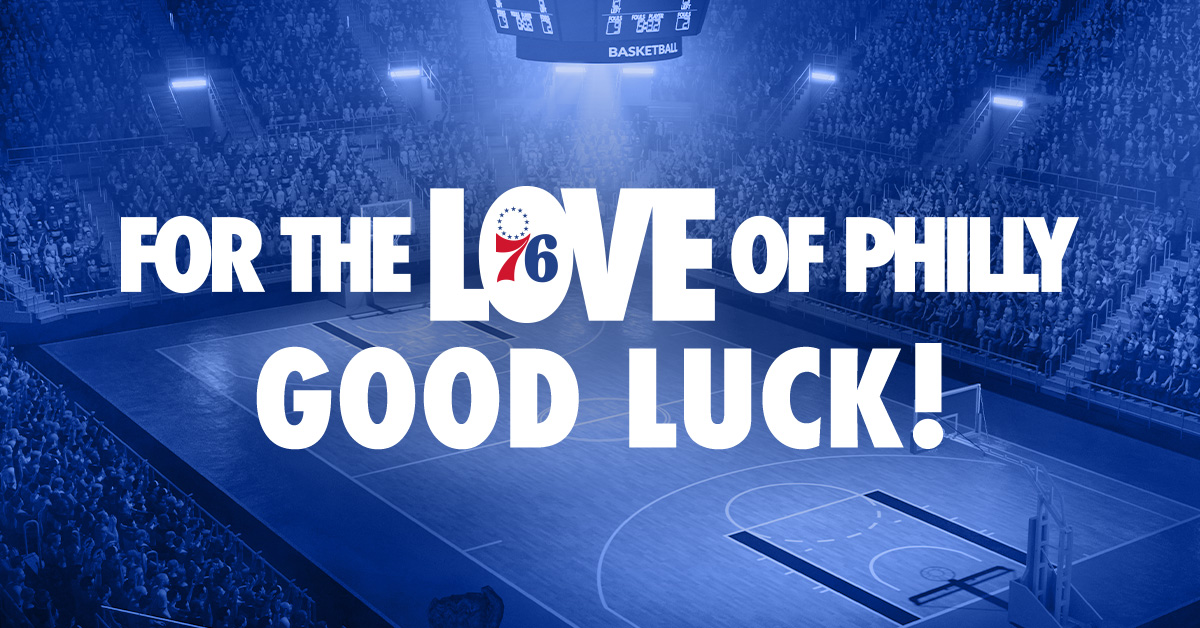 It's game day!! Join us in cheering on our Philadelphia 76ers as they take on the Knicks tonight at 6pm! Good Luck from your Official Local Casino❤️🏀💙 #ForTheLoveOfPhilly #OfficialLocalCasinoSponsor #Philadelphia76ers