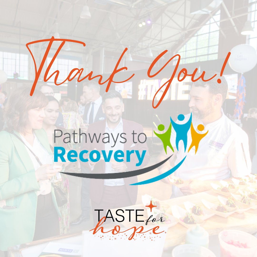 We are honoured that @pathways_ca is a sponsor of #TasteforHope2024. With a mission to improve the health and wellness of those living with substance use and mental health concerns, Pathways is making a real impact in our community. Thank you for your generous support!