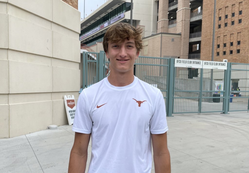 2027 Bastrop QB Weston Nielsen (@weston_nielsen) is back on campus at #Texas. Will return June 1 for the Elite Camp as well.