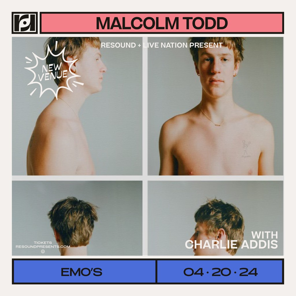 malcolm todd is playing tonight at @emosaustin with charlie addis ☁️ grab ya tix at the link below. doors at 7, music at 8! concerts.livenation.com/malcolm-todd-s…?