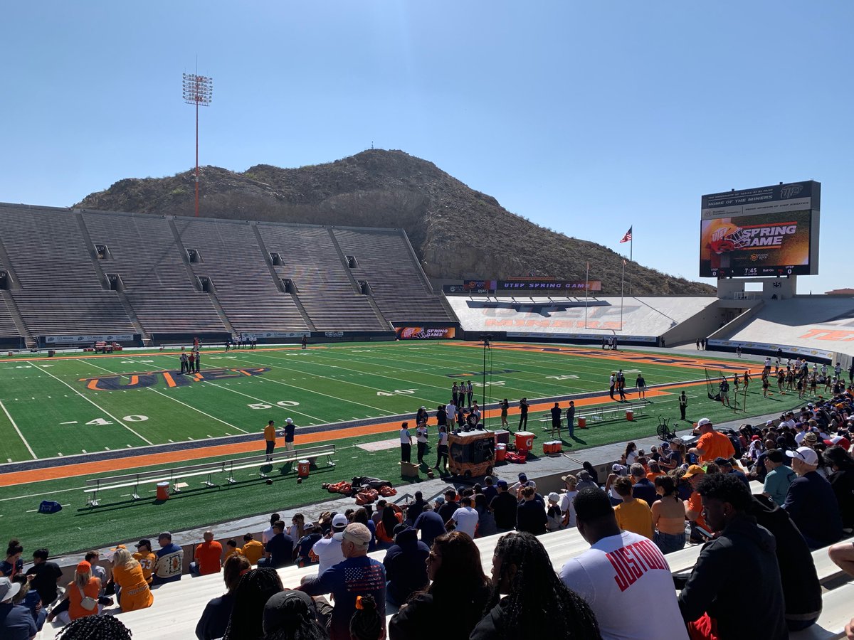 Good Morning from the Sun Bowl! #UTEPfootball #Springgame