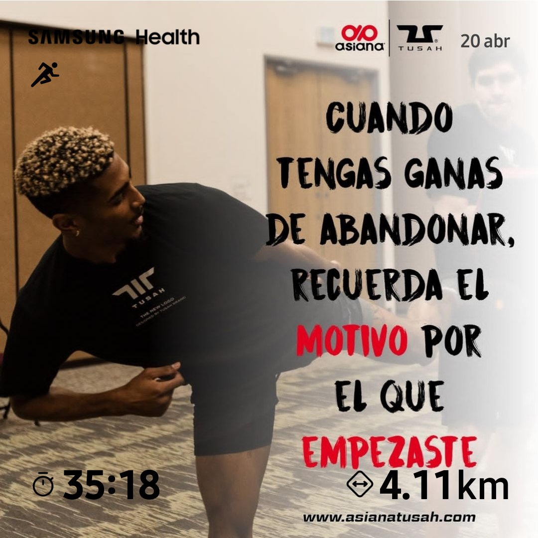 DÍA 294
37:00 Calentamiento 
35:18 Trote: 4.1 Km
14:00 Saltos en Cuerda
13:00 Recuperación y Estiramiento
18:50 Caminar: 1 Km
Kcal: 998