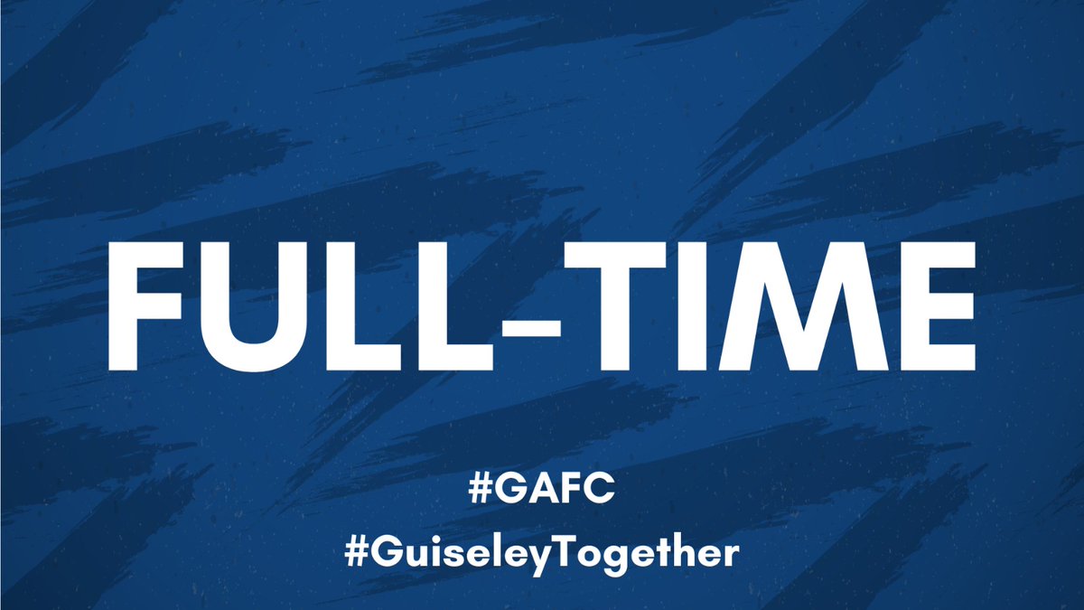 FULL TIME! A deserved 3 points as Kendall's header and Murphy's brilliant overhead kick were 2 of the 3 Lions' goals today, a full time score of Guiseley AFC 3-1 FC United of Manchester, a safe trip home to all the visiting supporters players and staff #GAFC #GuiseleyTogether