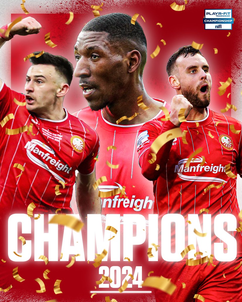 🔴 What a team ⚪ What a season @Portadownfc have won the #PlayrFitChamp 🏆