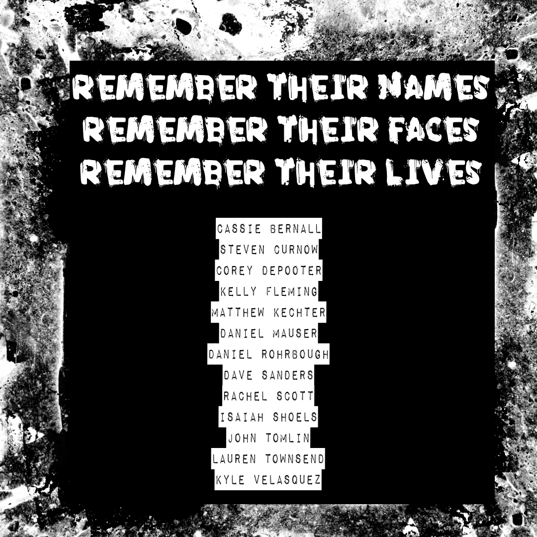 25 years ago today, a senseless act of depravity combined with easy access to weapons produced the mass shooting that changed the world as we know it. 

We will continue to Remember Their Names, Their Face, Their Lives.

#remembertheirnames
#endgunviolence