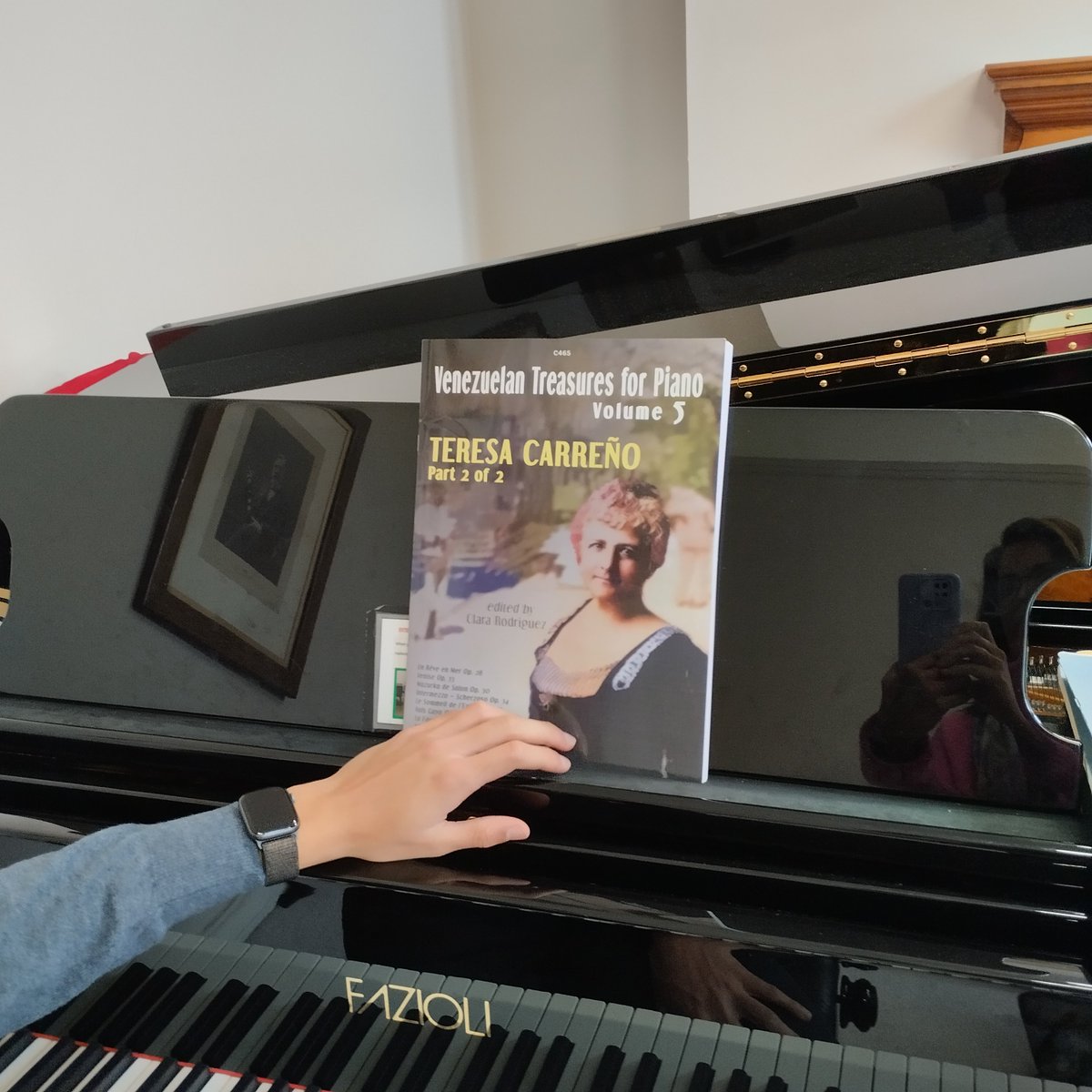 VENPIANISTA's tweet photo. Lovely to be back at the RCM @rcm and find that people are excited about my edition of the scores of works by Teresa Carreño! #stainer&bell #cliftonedition @nimb https://t.co/Y36ASxuqBO