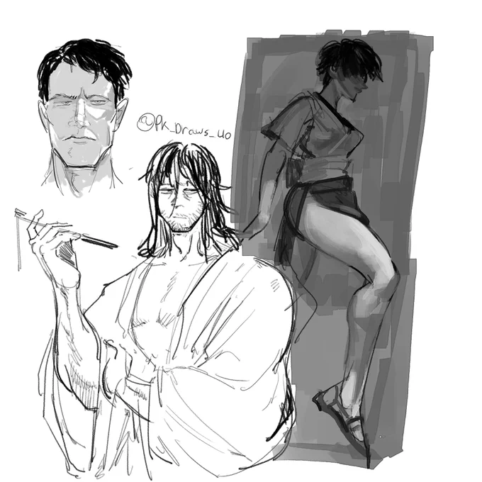 also some studies I did today 