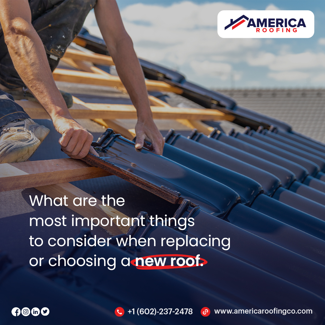 Choosing a new roof? Consider pitch, planning, and weight. Pitch determines compatible products, planning must meet local requirements, and weight affects structural support. Think long-term with maintenance and longevity in mind.

#NewRoof #RoofReplacement #americanroofing