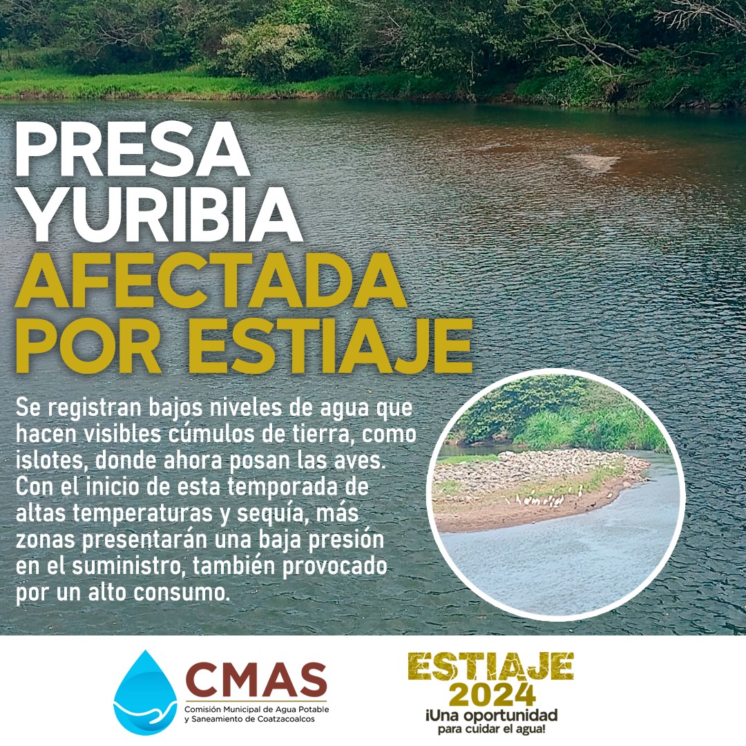 ForoCoatza's tweet photo. Baja el nivel del agua en la #PresaYuribia; Se prevé que varias colonias de #Coatzacoacos se queden sin agua
https://t.co/1WTgFDL7H0 https://t.co/i28TWh4VQS