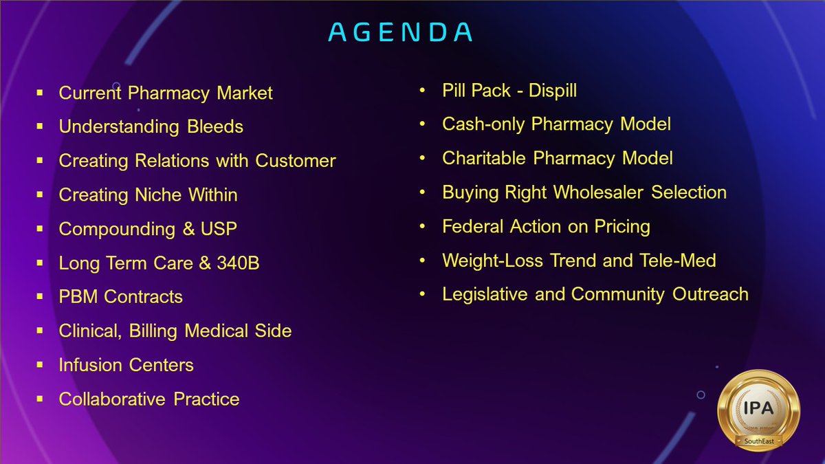IPA_SouthEast's tweet photo. PharmacyCon 2024 in Tampa.
RSVP at https://t.co/YvTXnNg0Ag https://t.co/K7YtmI7TjW