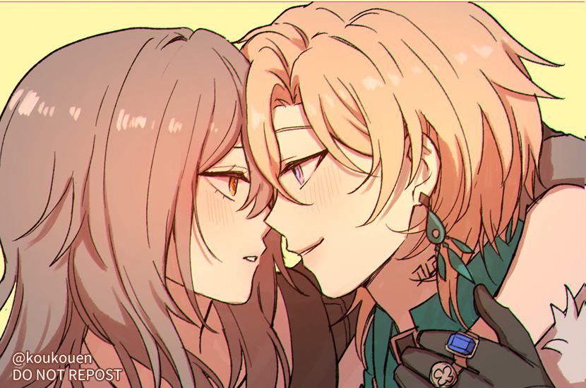 Koukouen's tweet photo. (崩鐵/砂星) 
🤳👄💋👀
#Avenstelle #アベ星 https://t.co/P2WjCeyvG5