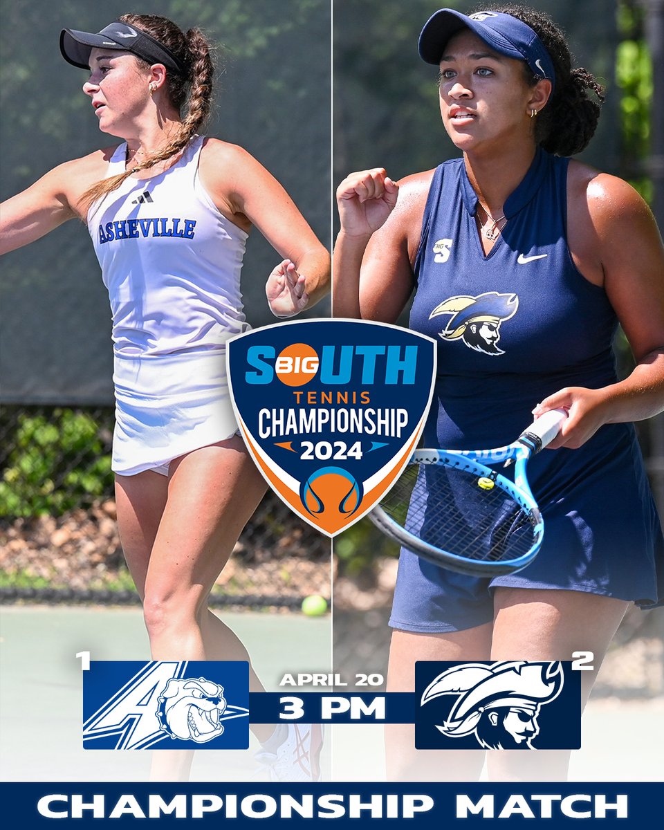 𝐂𝐇𝐀𝐌𝐏𝐈𝐎𝐍𝐒𝐇𝐈𝐏 𝐑𝐄𝐌𝐀𝐓𝐂𝐇 🏆 For the second-straight year the No. 1 @UNCAvlWTennis and No. 2 @CSUWTennis meet for the Big South Championship! #BigSouthWTEN