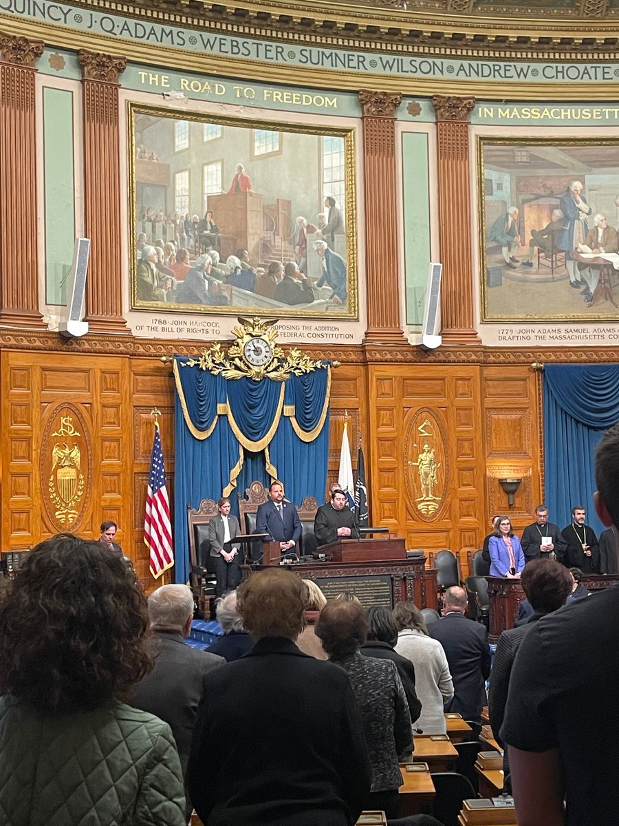 Yesterday was Commemoration of Armenian Genocide at State House. I joined @Muradian4Rep @RepDaveRogers et al. to read Governor's Proclamation & to introduce Justice Wolohojian as keynote. It is a solemn event and also one that celebrates resiliency and strength of community.