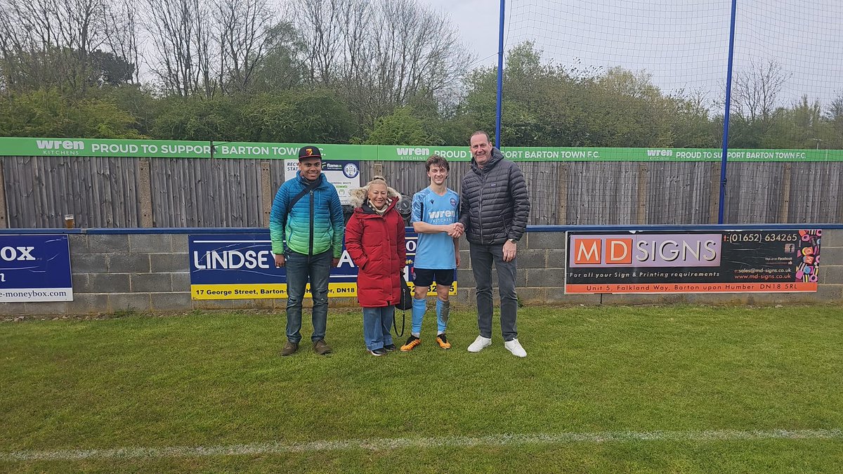 Today’s <a href="/lindseyrelay/">Lindsey Relay</a> Man of the Match, chosen by match sponsors HP Freightways, is Joel Chapman, sponsored by Kingspan.

First goal and MOTM, well done Joel👏