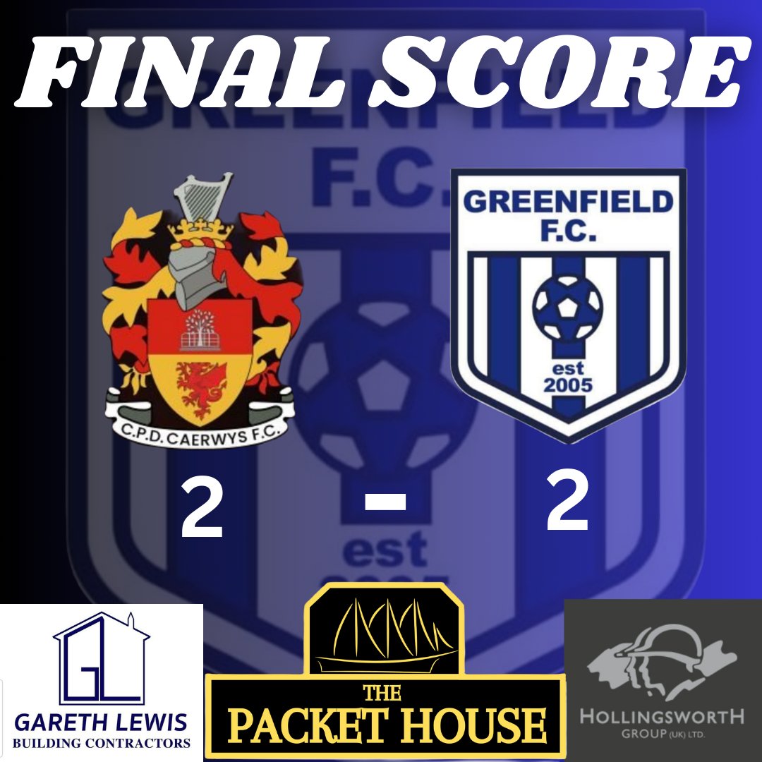 After a lacklustre first half @Greenfieldfc come back from 2 goals down to draw 2-2