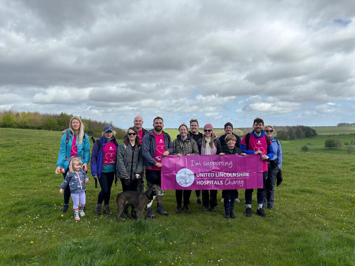 ULH_Charity's tweet photo. A huge thank you and well done to our Wolds Walkers that took on 8 miles this morning through the Lincolnshire Wolds  raising over £1,000.00 👏👏 https://t.co/qK7zSVFvXE