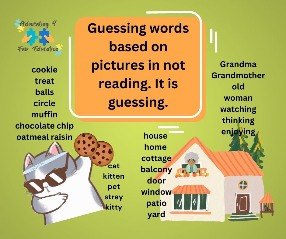 What words to you see in the pictures?  There is no 'close enough' in #reading.  There is either #comprehension or not.  Either #decoding or not.  

#ExplicitInstruction #ReadingAdvocate #DyslexiaAdvocate #EarlyIntervention #EarlySignsOfDyslexia.