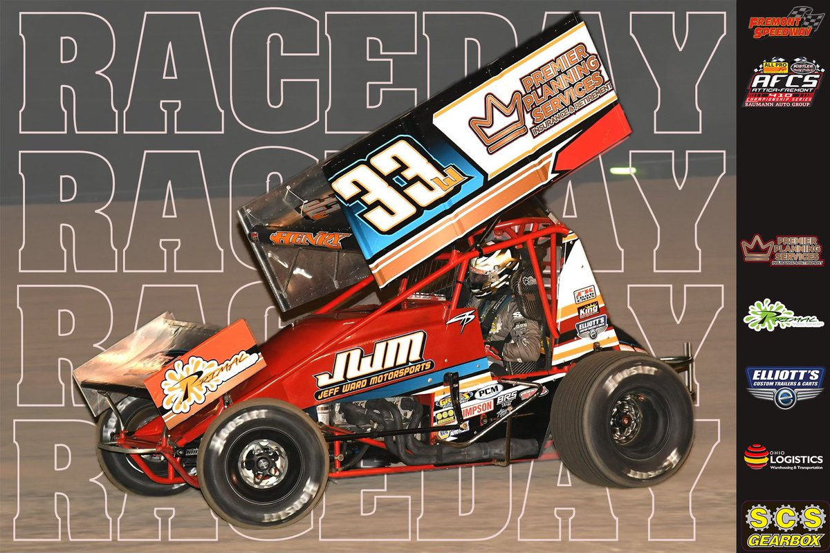 It’s ℝ𝔸ℂ𝔼𝔻𝔸𝕐!! 

🏎️ Jeff Ward Motorsports
📌 @FremontSpeedway 
📍 @AFCS_Sprints
⌚️ 2:30pm EST
🙌🏻 @ElliottsTrailer @SCSGearbox @OHIOLOGISTICS @SimpsonRacing