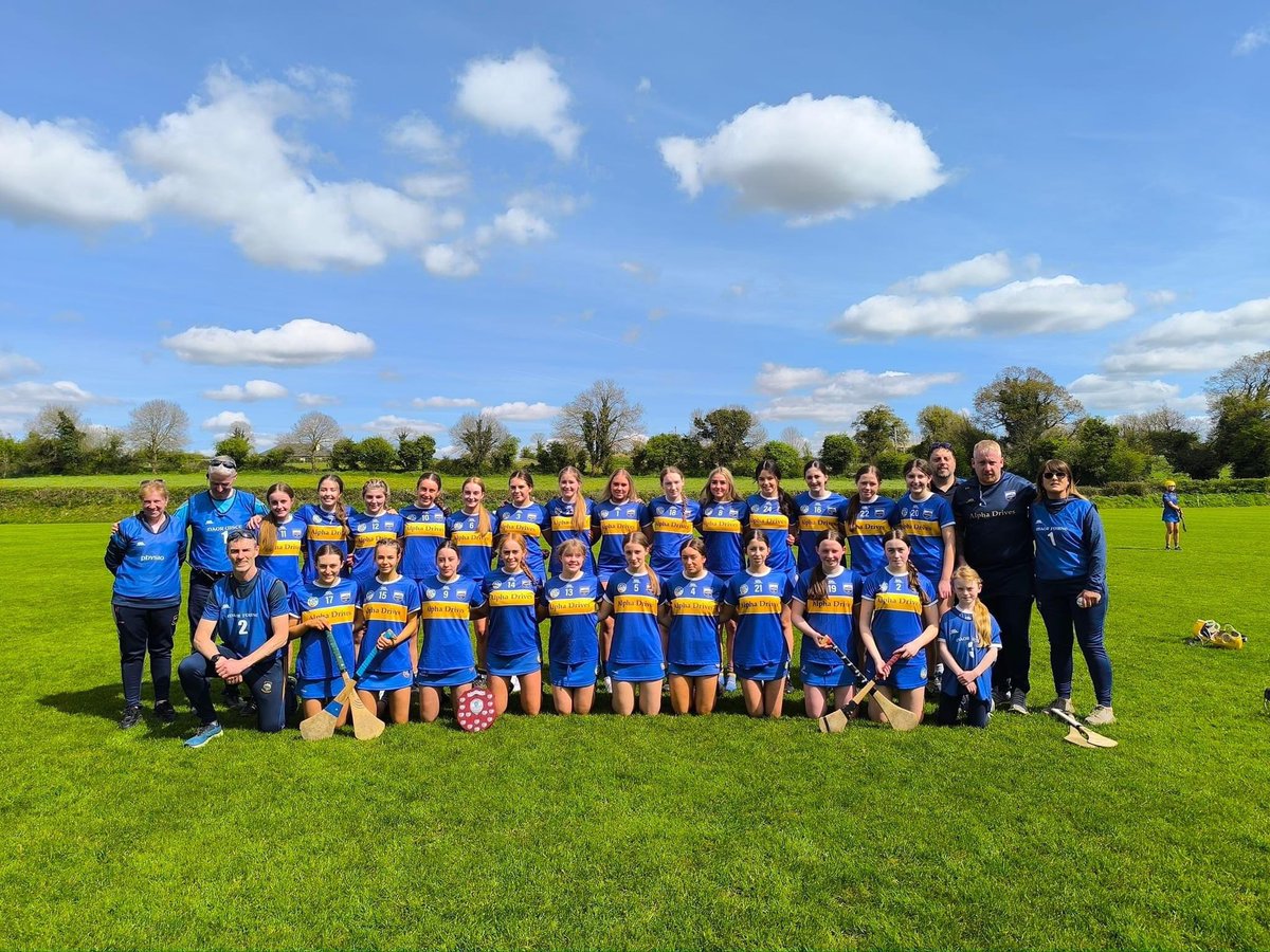 Well done to this super duo Aoibhinn Maher and Sinead Lonergan who played their part fantastically against Clare today in the Ragg. Tipperary are U16 B Champions. Sean Maher is a selector with this mighty group also. We are very proud of you all. Well done to you all