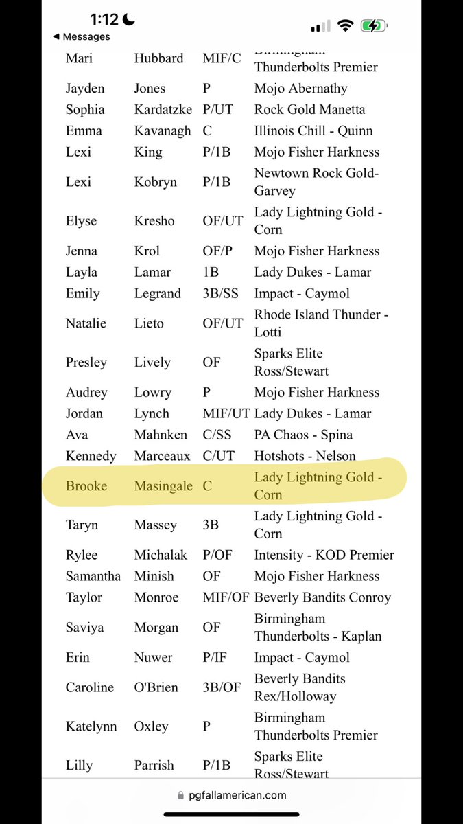 Thank you @PGFnetwork for including me in your 2024 Senior All American Regional Finalists beside all these talented athletes! 🙌🏽🙌🏽 Super exited for this summer with @LadyLightningG2 ! 😁😁 @Org_LLG @ecu__softball @ShaneWinkler