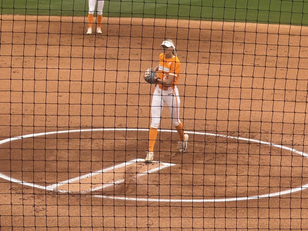 First pitch, first out. Go Lady Vols!