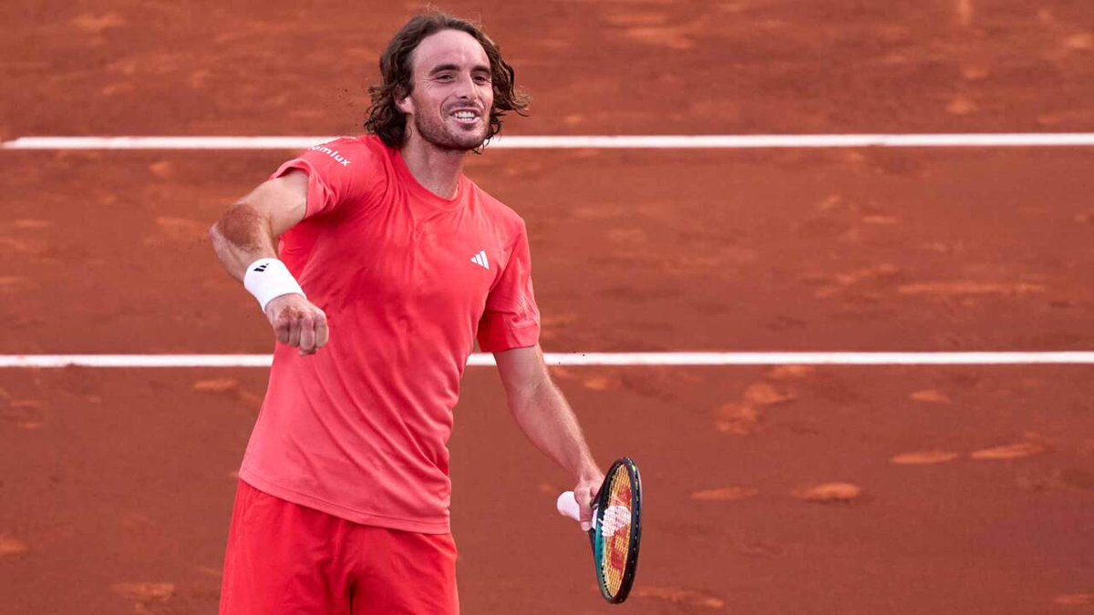 25yo Stefanos Tsitsipas wins a 10th consecutive match, beats Dusan Lajovic 5-7, 6-4, 6-2 to reach a 4th final in Barcelona. 28th career final 11th ATP 500 final and... lost the previous 10! Another Tsitsipas vs. Ruud final tomorrow -- 1-1 in 2024.