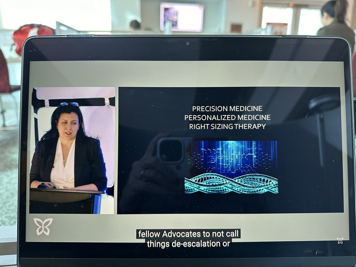amybeumer's tweet photo. It’s about the right amount of drug for the right person! Thank you @maryam_lustberg #lbbc #therightdose (watching from the airport) https://t.co/TqBSykyo6A