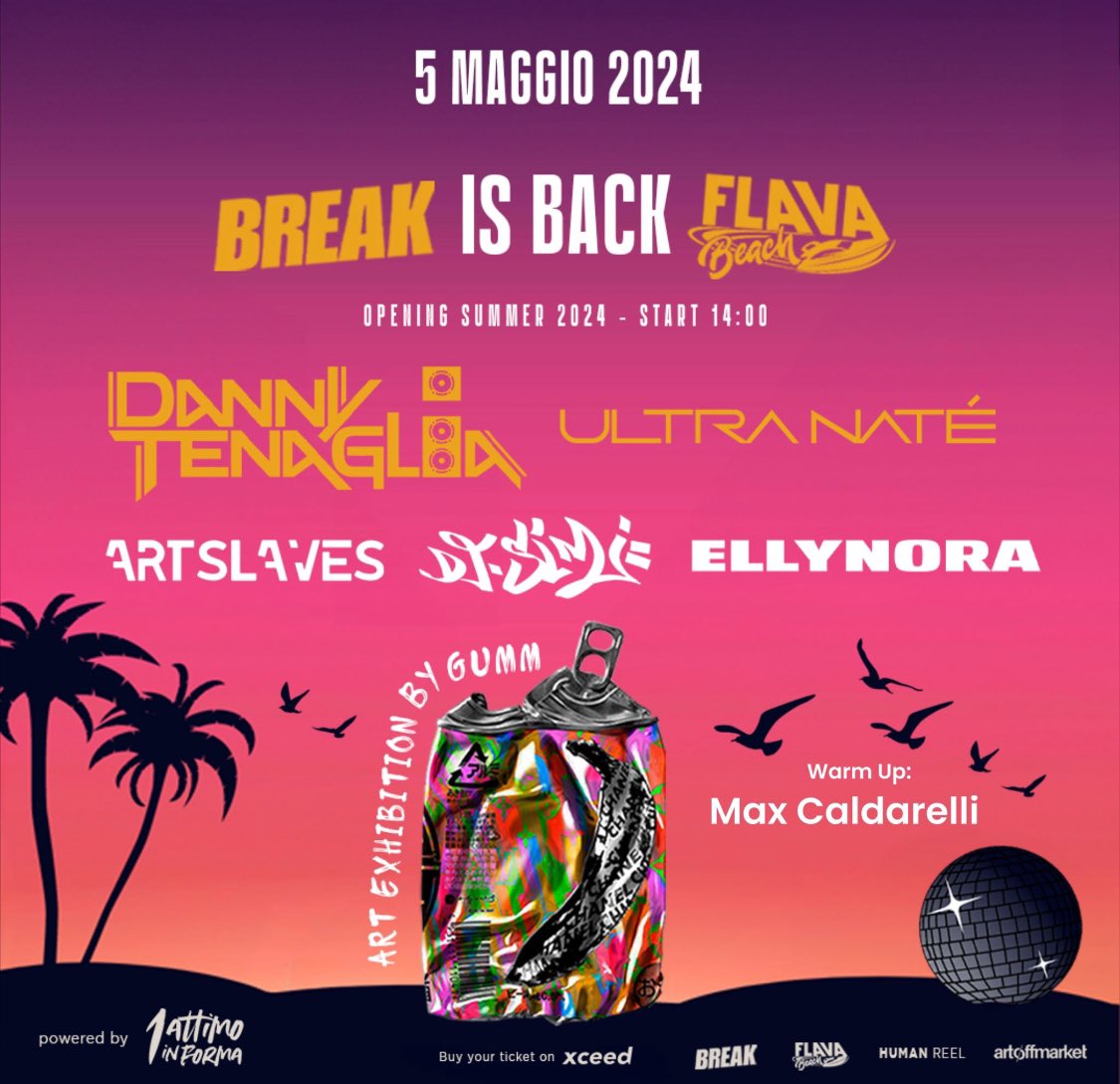 Two Legends who need no introduction. Their fame precedes them, on the world stage for over 30 years, @dannytenaglia and @ultranatemusic for #Break at #FlavaBeach Napoli. 🤟