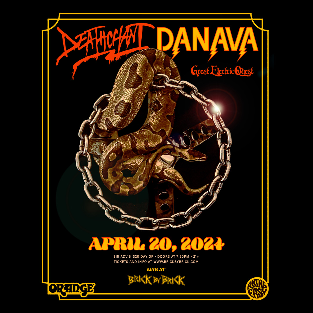 BrickbyBrickSD's tweet photo. TONIGHT 📆 Doors are at 7:30PM for #Danava and #Deathchant with #GreatElectricQuest! https://t.co/mtrmgZYZj4 #LiveAtBxB @EasyRiderRecord @OrangeAmps @AtomicMusGroup @GloryorDeath666 https://t.co/YAedfZA6Lx