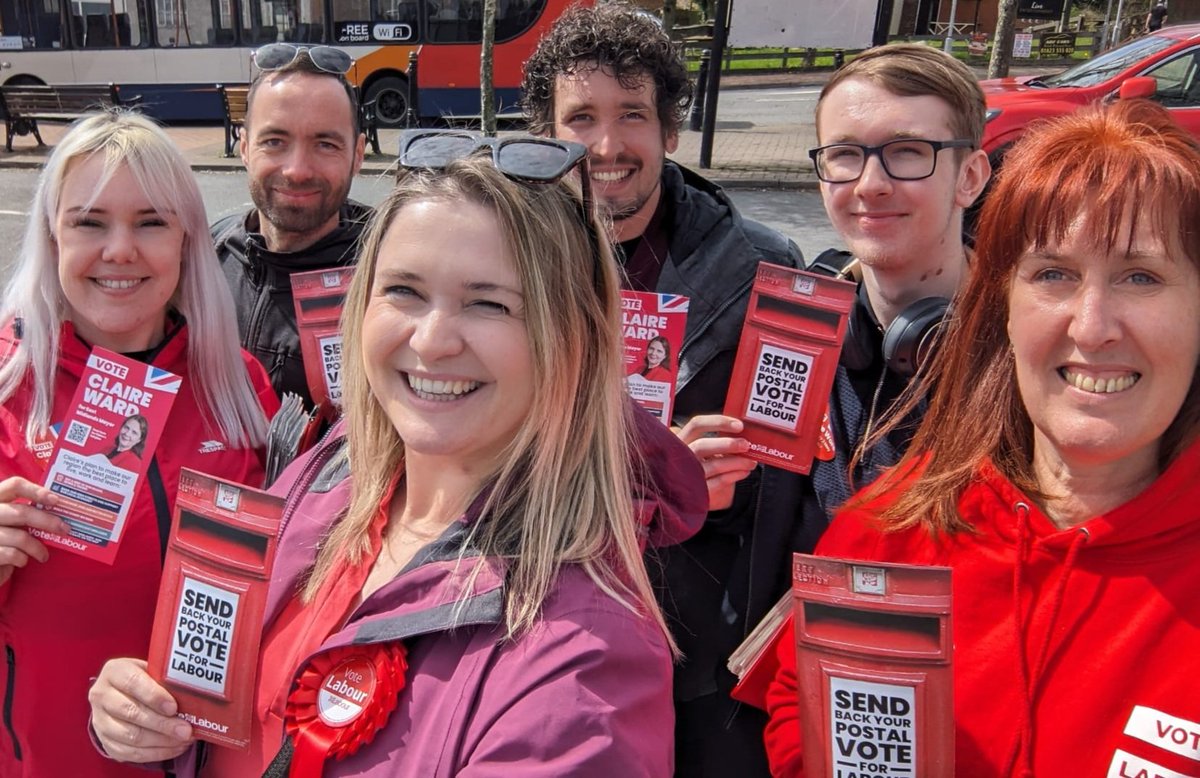 Out today to support @ClaireWard4EM and @gary_godden for Police and Crime Commissioner. We had many conversations with residents about the need to invest in our communities and elect representatives who will actually get things done. #VoteLabour