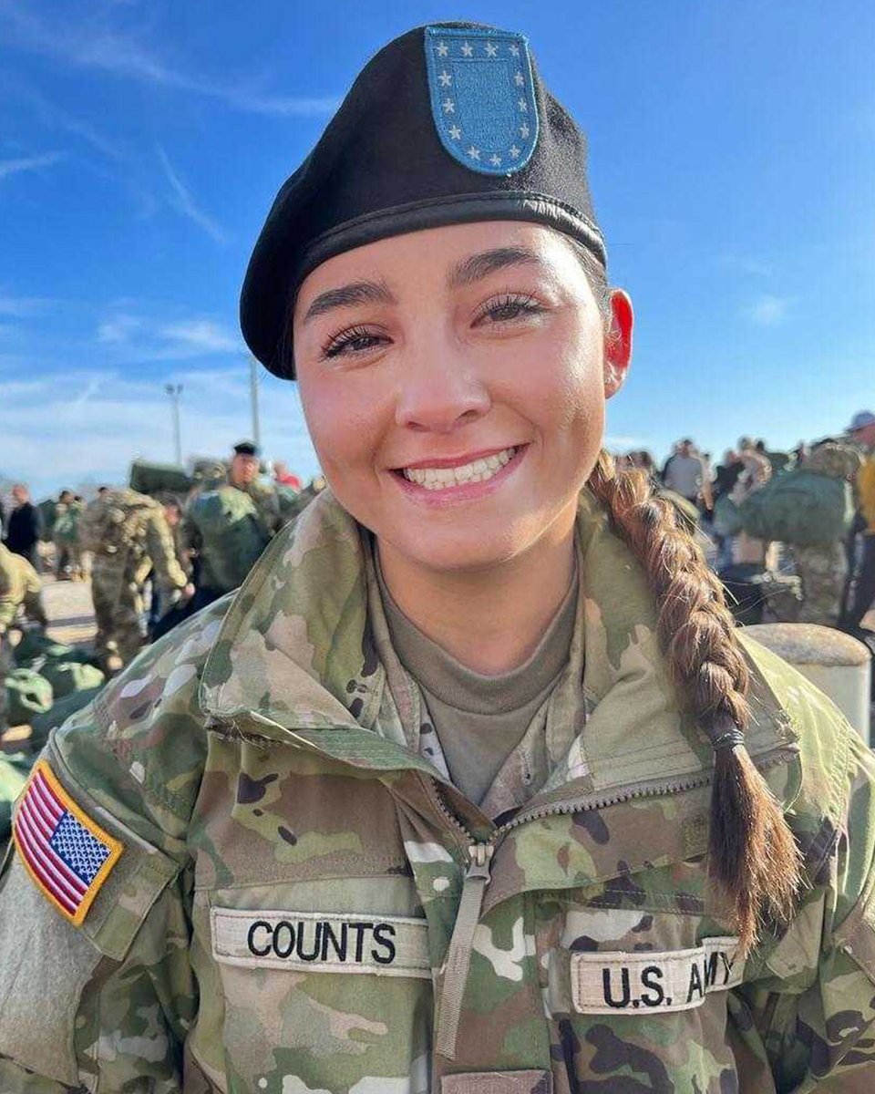 “My decision was influenced by my father, a constant source of inspiration who had served before me. Continuing the legacy of military service became a powerful motivator, & now I have the desire to contribute to something greater than myself.” - PFC Hailey Counts #NationalGuard
