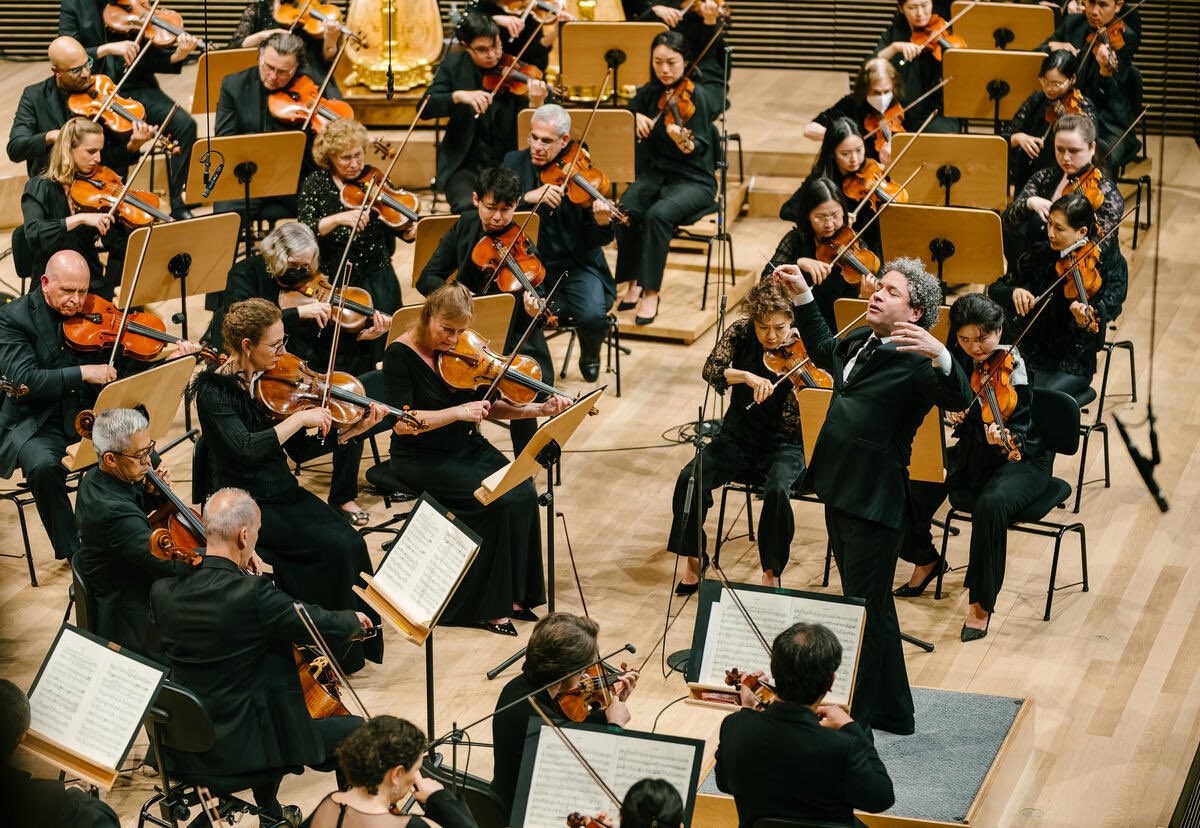 Gustavo Dudamel — the Philharmonic’s future Music and Artistic Director — will conduct the concerts on April 25–27, which follow his appearance conducting the NY Phil's Spring Gala. (1/2)